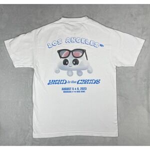 Head in the Clouds 2023 Festival T-Shirt Men Medium White Los Angeles Rose Bowl